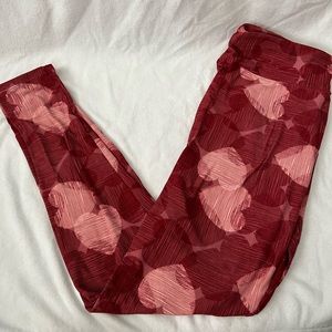 LuLaRoe Leggings, Heart Pattern